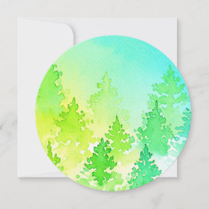 Watercolor Trees 