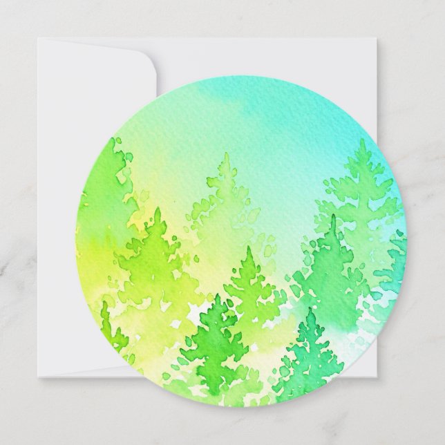 Watercolor Trees  (Front)