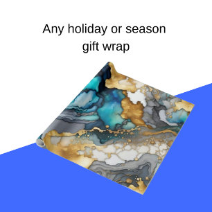 Watercolor Trend  Abstract Ink Wallpaper Wrapping Paper