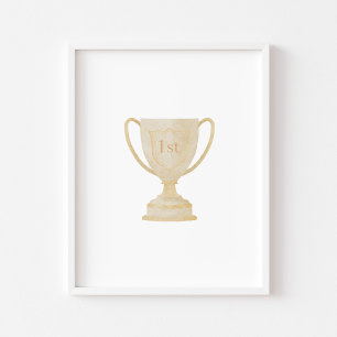 Watercolor trophy poster