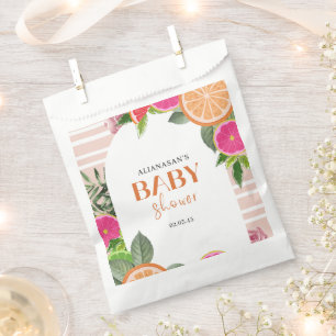 Watercolor Tropical Citrus Bridal Shower Favour Ba Bags