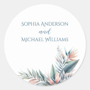 Watercolor Tropical Dream- Wedding Stickers
