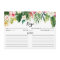 Watercolor Tropical Floral Garland Recipe Card