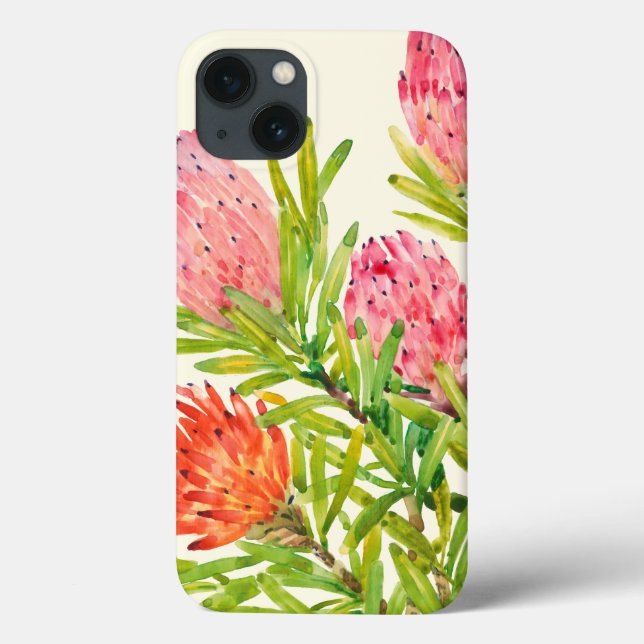 Watercolor Tropical Flowers Case-Mate iPhone Case (Back)