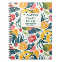 Watercolor tropical fruits Personalised Recipe