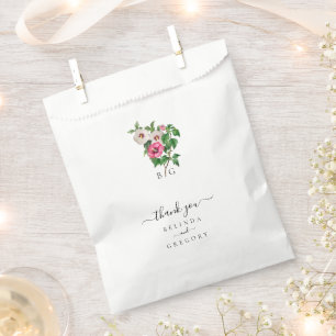 Watercolor Tropical Hibiscus Summer Wedding Favour Bags