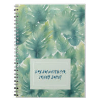 Watercolor Tropical Leaves Pattern 