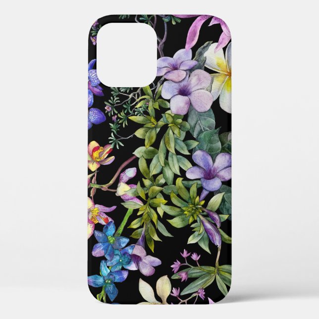 Watercolor Tropical Leaves: Seamless Pattern Case-Mate iPhone Case (Back)