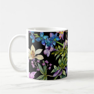 Watercolor Tropical Leaves: Seamless Pattern Coffee Mug