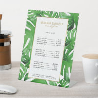 Watercolor Tropical Monstera Leaves Pattern