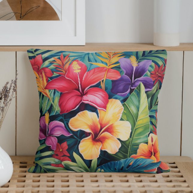 Watercolor Tropical Paradise Cushion (Creator Uploaded)