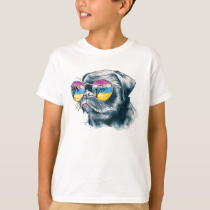 Watercolor Tropical Puppy T-Shirt