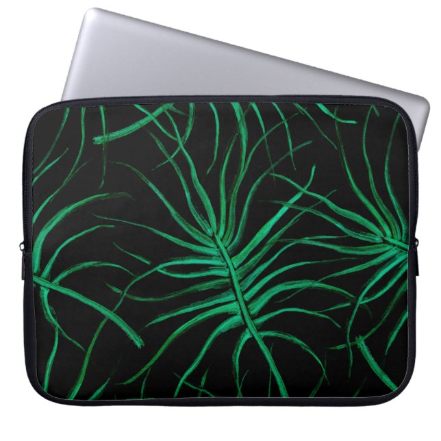 Watercolor Tropical Seamless pattern. Modern summe Laptop Sleeve (Front)