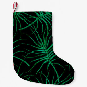 Watercolor Tropical Seamless pattern. Modern summe Small Christmas Stocking