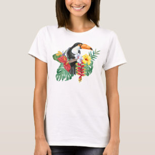 Watercolor Tropical Toucan T-Shirt