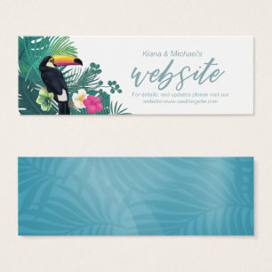 Watercolor Tropical Website Insert Teal  ID577