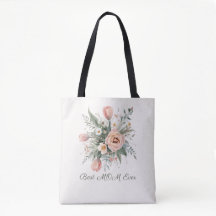Watercolor Tulip Bouquet Best Mum Tote Bag
