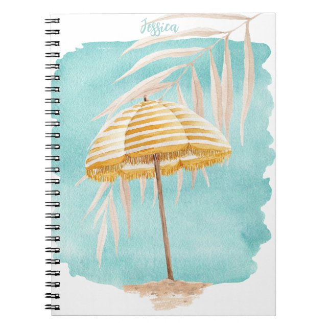 Watercolor Umbrella Notebook (Front)