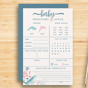 Watercolor Under the Sea Baby Prediction Game