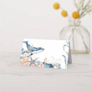 Watercolor Under-the-Sea Food Label  Place Card