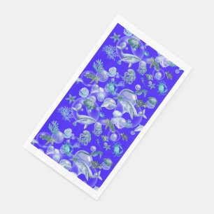 Watercolor Under the Sea  Napkin