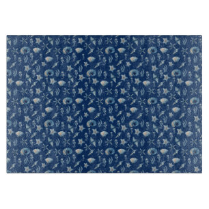 Watercolor Under The Sea Pattern Cutting Board