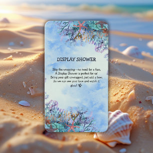 Watercolor Under the Sea Wonder Baby Shower Enclosure Card