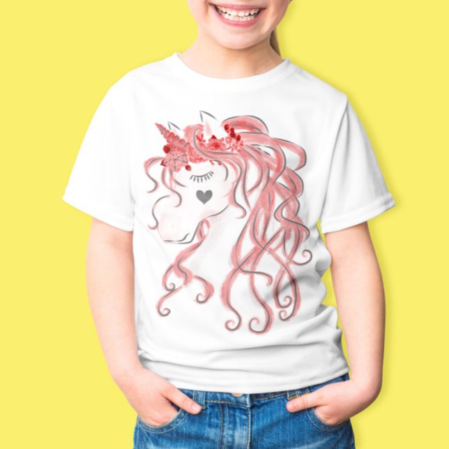 Watercolor Unicorn Art T-Shirt (Creator Uploaded)