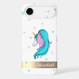 Watercolor Unicorn Colourful Stars - Personalised