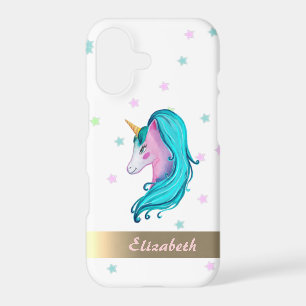 Watercolor Unicorn Colourful Stars - Personalised