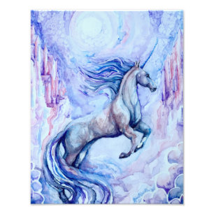 Watercolor Unicorn Photo Print