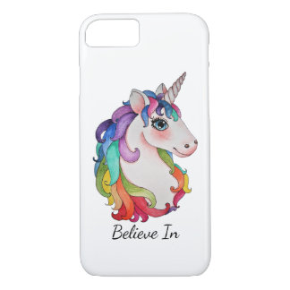 Watercolor Unicorn With Rainbow Hair Case-Mate iPhone Case