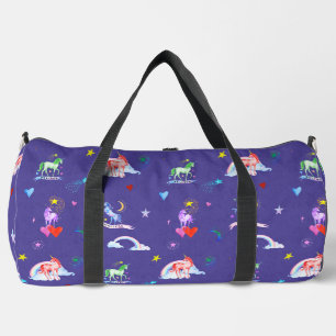 Watercolor Unicorns Duffle Bag