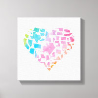 Watercolor United States Heart