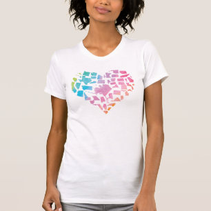 Watercolor United States Heart T-Shirt