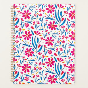 Watercolor Uplifting Floral Pattern Planner