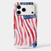 Watercolor US Flag