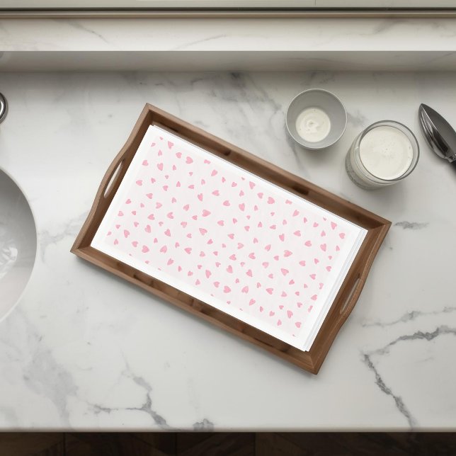 Watercolor Valentine Hearts Paper Guest Towels Napkin (Creator Uploaded)