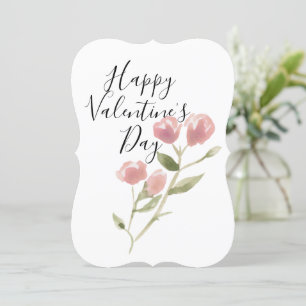 Watercolor Valentine’s Day card personalised