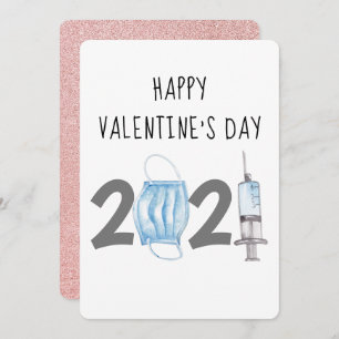 Watercolor Valentine's day 2021 Holiday Card