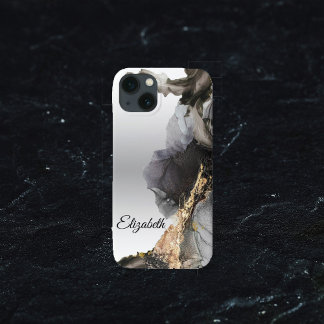 Watercolor Vanessa Black and White  iPhone 13 Case