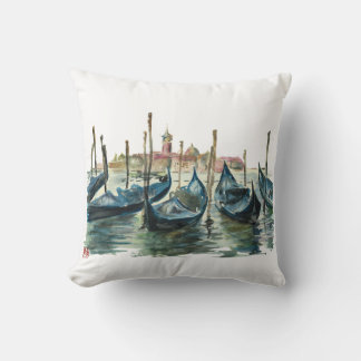 Watercolor Venice Cushion