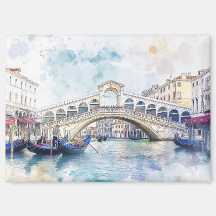 Watercolor Venice, Italy Magnet