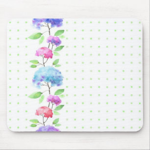 Watercolor vertical seamless pattern border mouse pad