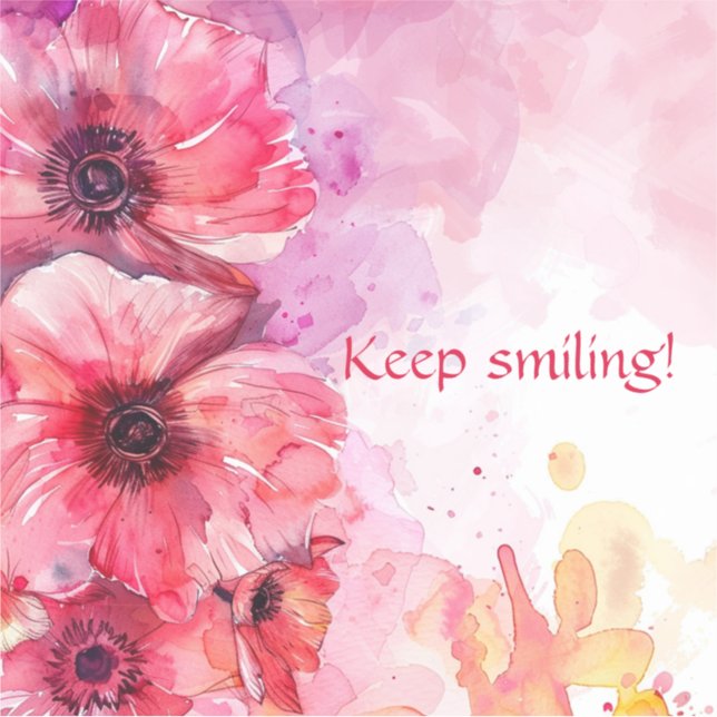 Watercolor Vibrant floral  (Front)