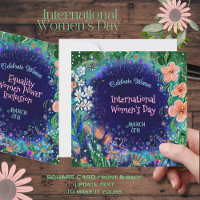 Watercolor vibrant Floral Women's Day
