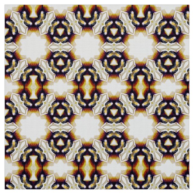 Watercolor Victorian Regal Artdeco Pattern Fabric (Swatch)