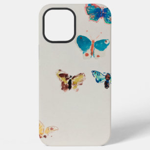 Watercolor vintage blue butterflies. Odilon Redon iPhone 12 Pro Max Case