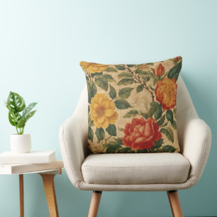 Watercolor Vintage Floral Modern Collection Cushion