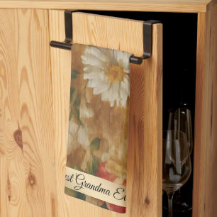 Watercolor Vintage Floral Popular Collection Tea Towel